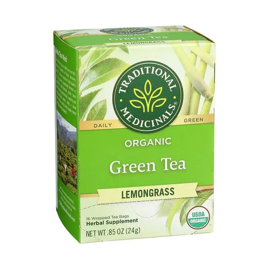 Traditional Medicinals Organic Green Tea with Lemongrass 16 tea bags