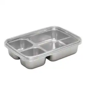 U-Konserve 3-Compartment Divided Rectangle 24 fl. oz.