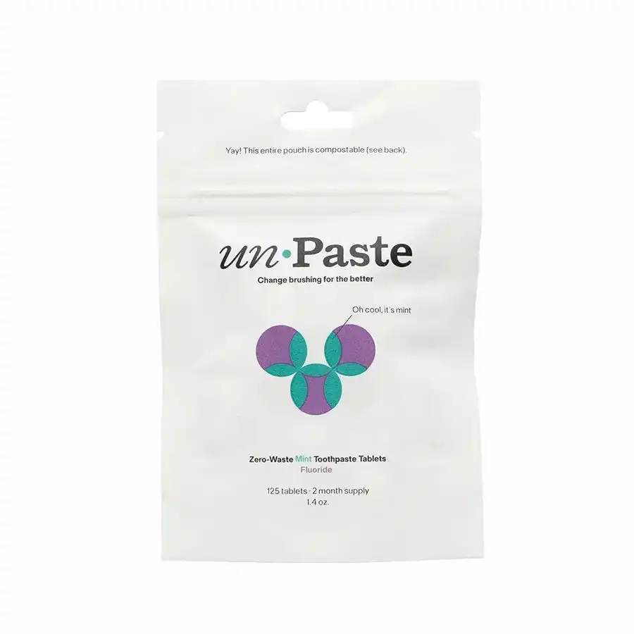 Unpaste Mint Fluoride Toothpaste Tabs 125 count