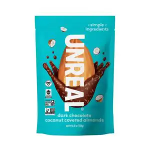 Unreal Dark Chocolate Coconut Covered Almonds 4 oz.