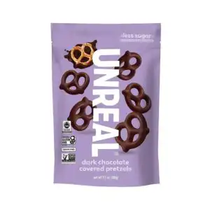 Unreal Dark Chocolate Covered Pretzels 3.5 oz.