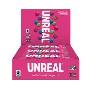 Unreal Milk Chocolate Gems 12 (1.3 oz.) packs