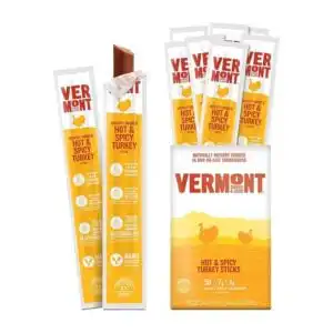 Vermont Smoke & Cure Hot & Spicy Turkey Meat Sticks 24 (1 oz.) sticks per box