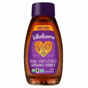 Wholesome Raw Unfiltered Honey Squeeze Bottle 12oz