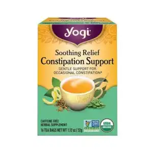 Yogi Tea Organic Soothing Relief Constipation Support Tea 16 tea bags