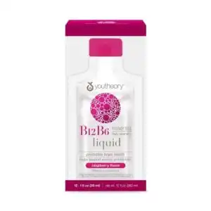 Youtheory B12B6 Liquid Raspberry 12 (1 fl. oz) packets