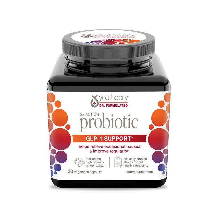 Youtheory GLP-1 Support 2x Action Probiotic 30 VegCaps