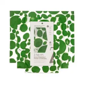 Z Wraps 3-Pack Leafy Green Beeswax Wraps (Small, Medium & Large)