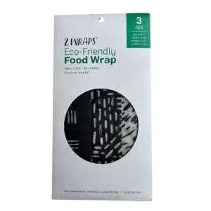 Z Wraps 3-Pack Assorted Sizes Beeswax Food Storage Wraps (Rhys, Jaye & Deryn) Z Wraps 3-Pack Assorted Sizes Beeswax Food Storage Wraps (Rhys, Jaye & Deryn)