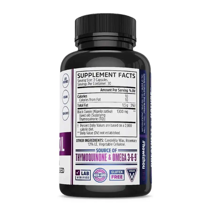 Zhou Black Seed Oil 60 VegCaps - Image 2