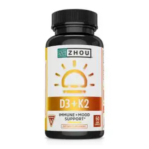 Zhou D3 + K2 Immune & Mood Support 60 VegCaps