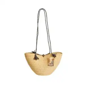 Ayeya Natural Handwoven Shoulder Bag 12″ x 10″ x 9″