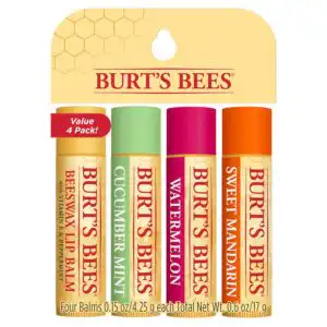 Burt’s Bees Freshly Picked Lip Balms 4 (0.15 oz.) tubes in blister box