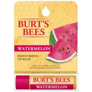 Burt’s Bees Watermelon Lip Balm 0.15 oz. tube in blister box