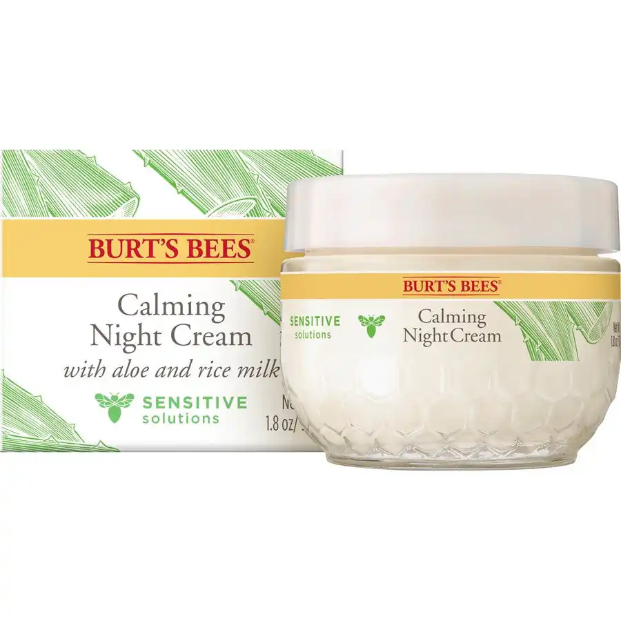 Burt's Bees Sensitive Solutions Calming Night Cream 1.8 oz.