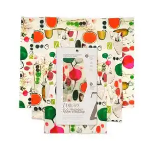 Z Wraps 3-Pack Beeswax Wrap Farmer’s Market Print