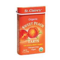St. Claire's Organics Sweet Peach Fruit Tarts 1.5 oz.