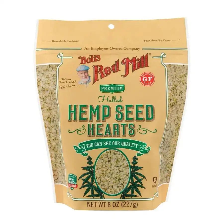 Bob's Red Mill Hulled Hemp Seed Hearts 8oz. Resealable Bag