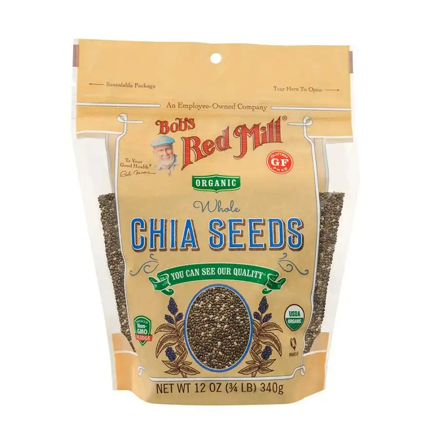 Bob's Red Mill Organic Whole Chia Seeds 12oz. Resealable Bag