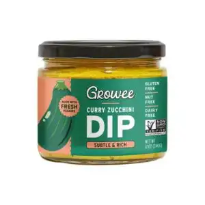 Growee Foods Curry Zucchini Dip & Spread 12oz. Growee Foods Curry Zucchini Dip & Spread 12oz.