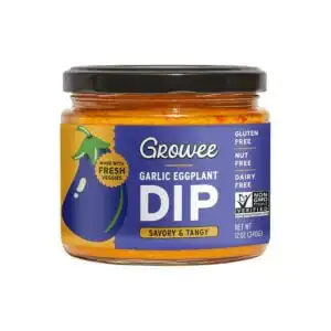 Growee Foods Garlic Eggplant Dip & Spread 12oz.