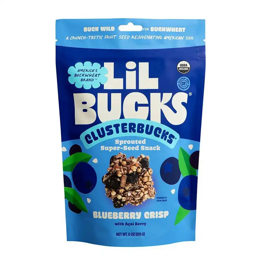 Lil Bucks Clusterbucks – Blueberry Crisp 6oz. Bag
