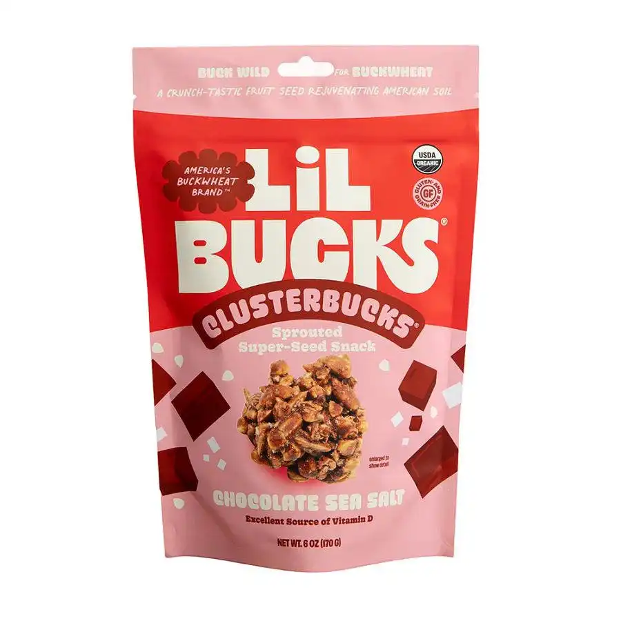 Lil Bucks Chocolate Sea Salt Organic Clusterbucks 6 oz.