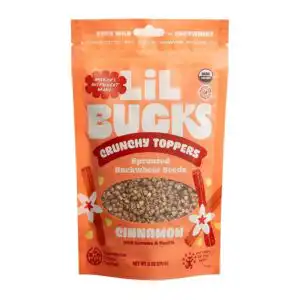 Lil Bucks Sprouted Buckwheat – Cinnamon 6oz. Bag