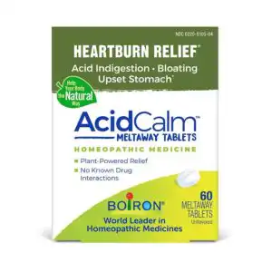 Boiron AcidCalm Indigestion Relief 60 tablets (3 blister packs of 20)