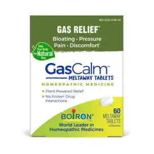 Boiron GasCalm Gas Relief 60 Tablets (3 blister packs of 20)