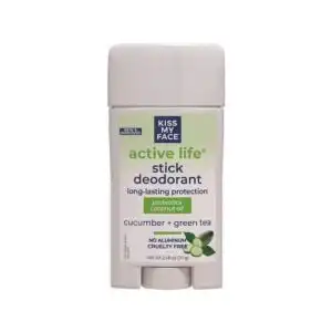 Kiss My Face Active Life Deodorant – Cucumber Green Tea 2.48oz. Stick