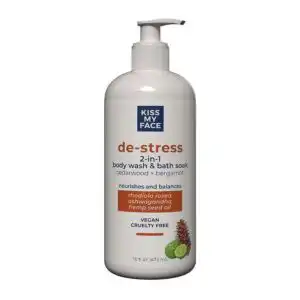 Kiss My Face 2-in-1 Body Wash & Bath Soak – Cedarwood & Bergamot 16 fl.oz.