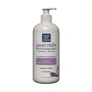 Kiss My Face Goat Milk Hand & Body Lotion – Lavender & Jasmine 16 fl.oz. Pump Bottle
