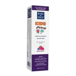 Kiss My Face Berry Smart Kids Toothpaste – Fluoride-Free 4oz. Tube