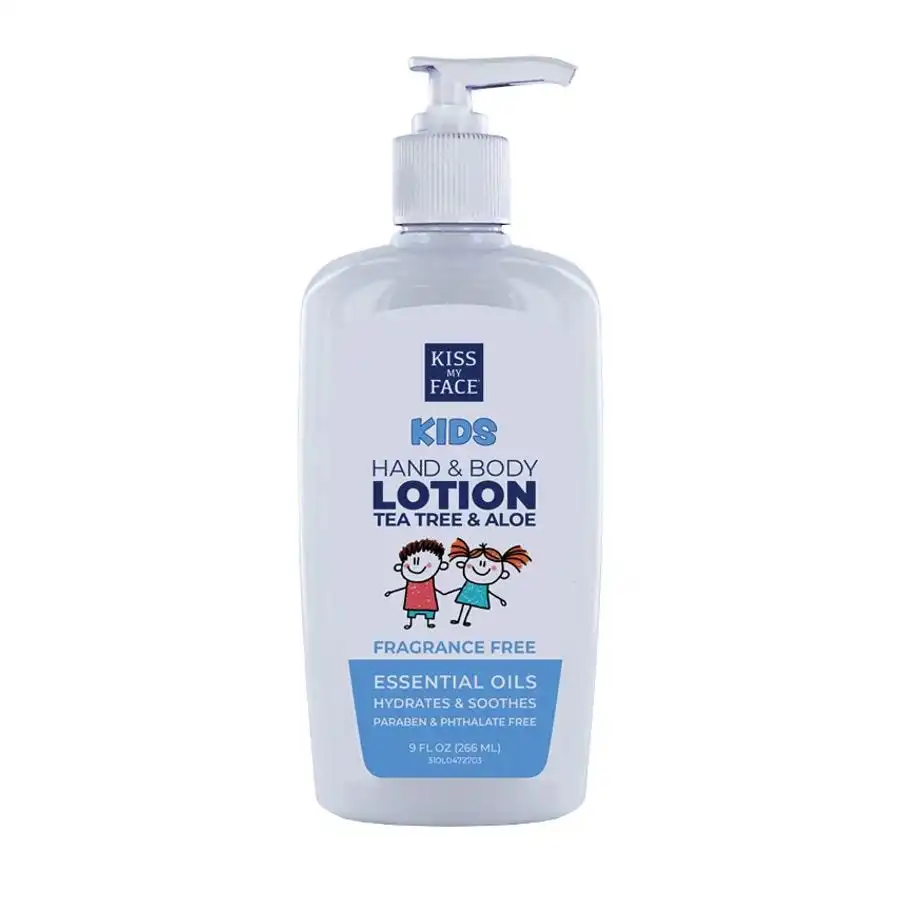 Kiss My Face Kids Hand & Body Lotion – Fragrance-Free 9 fl.oz. Pump Bottle