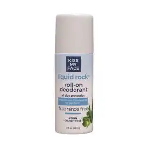 Kiss My Face Liquid Rock Roll-On Deodorant – Fragrance-Free 3 fl.oz. Roll-On