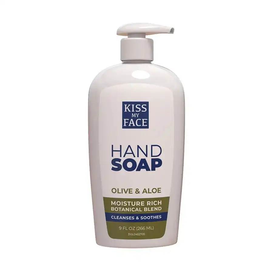 Kiss My Face Moisturizing Hand Soap – Olive & Aloe 9 fl.oz. Pump Bottle