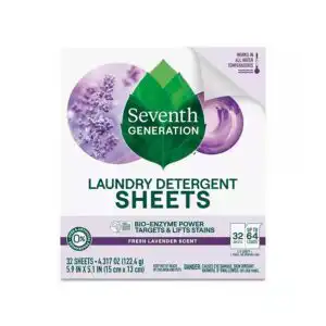 Seventh Generation Laundry Detergent Sheets – Fresh Lavender 32 count box