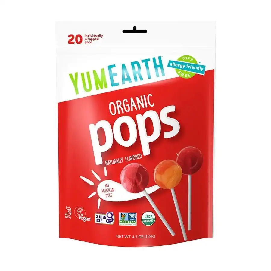 YumEarth Organic Lollipops – Assorted Flavor 20 count