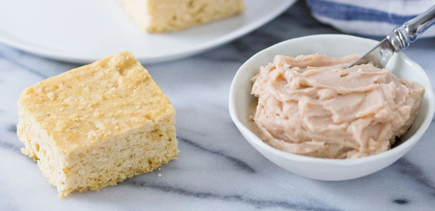 Vanilla Cornbread with Cinnamon Honey Butter