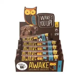 Awake Chocolate Caffeinated Milk Chocolate 20 (1.2 oz.) bars