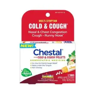 Boiron Chestal Cold & Cough Meltaway Pellets (2) 80 count tubes
