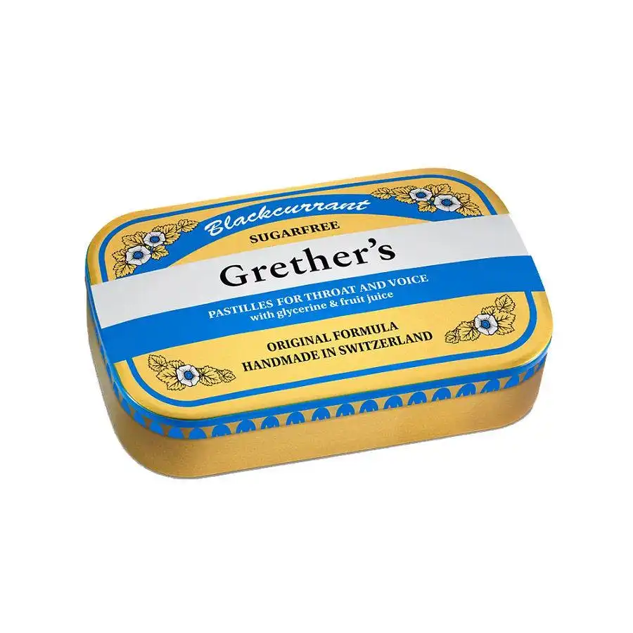 Grether's Sugar Free Blackcurrant Pastilles 2.1 oz.