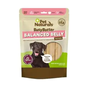 Pet Naturals Busy Buter Balanced Belly Peanut Butter Bones for Large Dogs 13 oz.