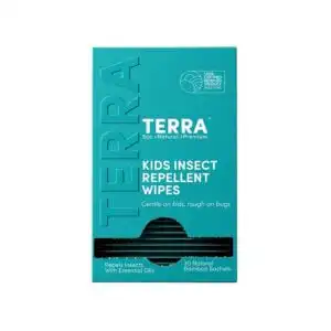 Terra Citronella & Lemongrass Kids Bug Natural Bamboo Wipes 30 Sachets Terra Citronella & Lemongrass Kids Bug Natural Bamboo Wipes 30 Sachets