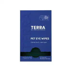 Terra Fragrance-Free Pet Eye Natural Bamboo Wipes 30 Sachets