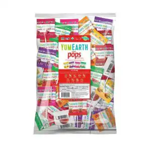 YumEarth Assorted Fruit Flavors Organic Lollipops Bulk Bag 3.5 lbs.