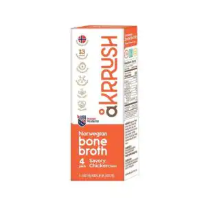 aKrrush Savory Chicken Norwegian Bone Broth 4-pack 2.52 oz.