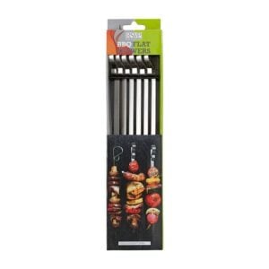 Accessories Stainless Steel Flat Skewer Set of 6