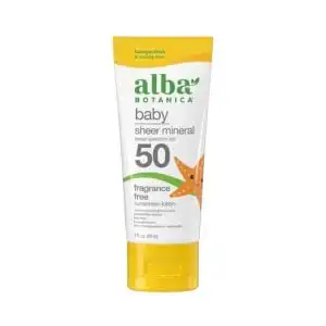 Alba Botanica Baby Sheer Mineral (SPF 50) Sunscreen Lotion 3 oz.
